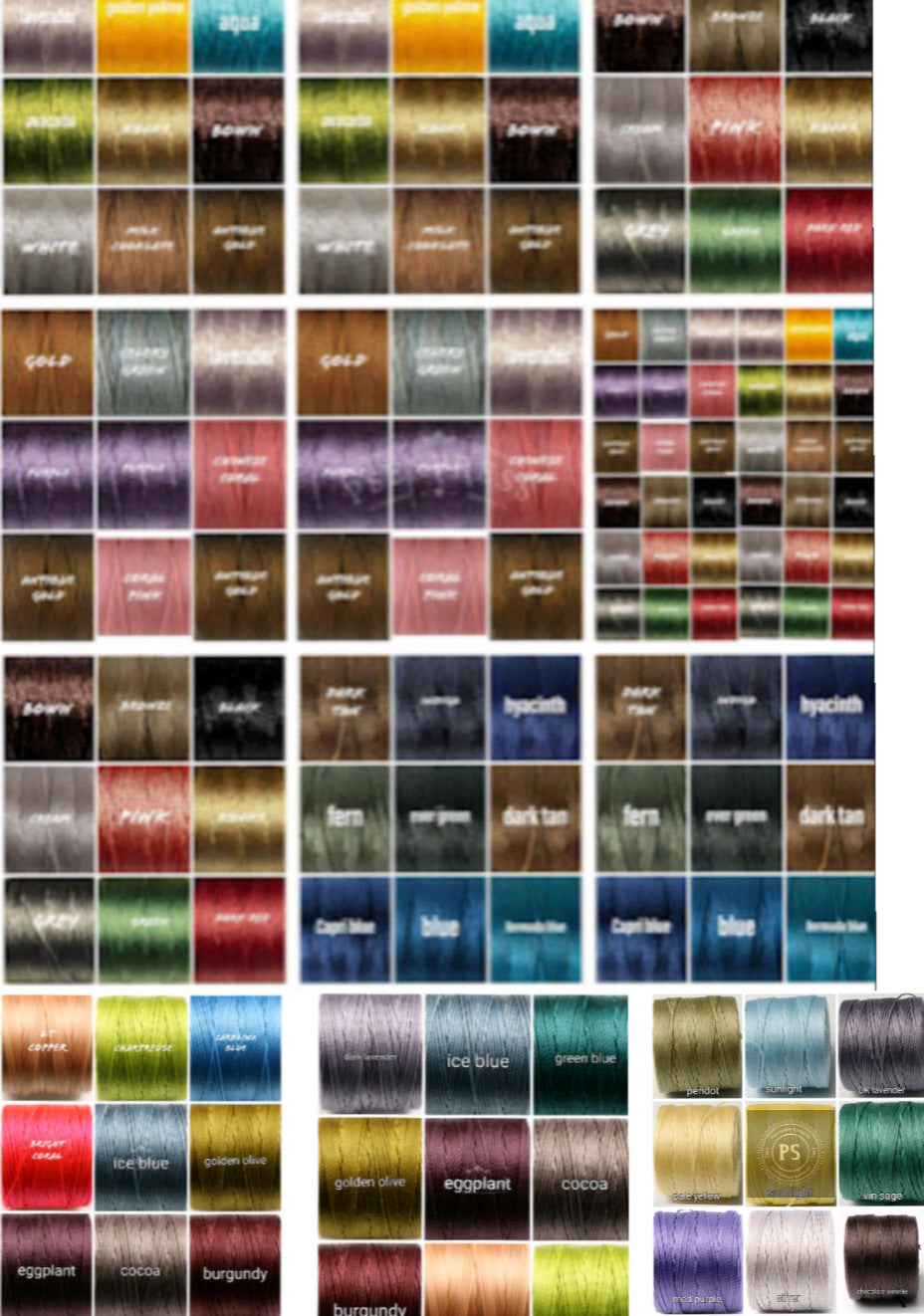 0.5mm Beadsmith S-lon Super slon thread cord Bracelet READ desc reg full role